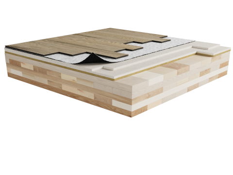 MTR-6BO | Wood | Floating | Insonofloor (Soprema) | Floating | Fermacell 2E32 | Mass timber image