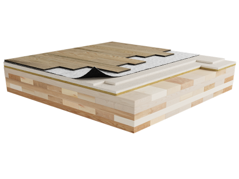 MTR-J88 | Wood | Floating | Insonofloor (Soprema) | Floating | Fermacell 2E35 | Mass timber image