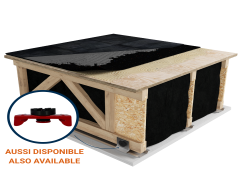 LWF-7ZM | Ceramic | Mortar | Sopraway NG2 (Soprema) | Glued | Light wood | Acoustic isolator | Ceiling image