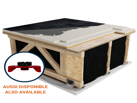 LWF-WRW | Ceramic | Mortar | Fermacell 2E31 | Light wood | Acoustic isolator | Ceiling image