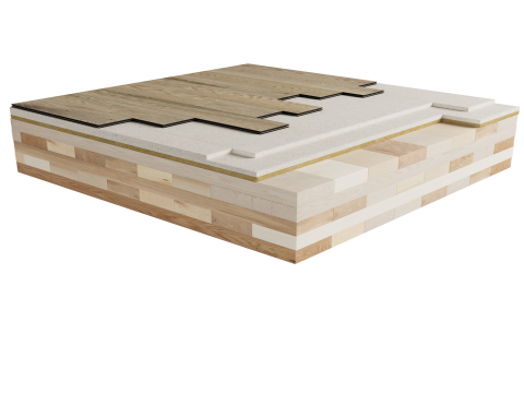 MTR-LPE | Wood | Nailed down | Fermacell 2E35 | Floating | Mass Timber image