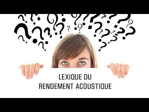 Lexique du rendement acoustique