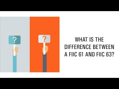 What is the difference between a FIIC 61 and FIIC 63?