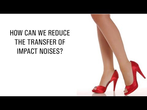 How can we reduce the transfer of impact noises?